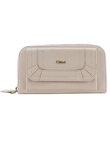 Chloé Chloé Chloe Paraty Round Long Wallet 3P0375-043 Leather Nude Pink Women's (view 1)