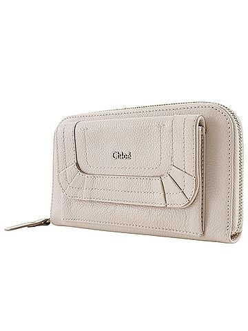 Chloé Chloé Chloe Paraty Round Long Wallet 3P0375-043 Leather Nude Pink Women's (view 2)
