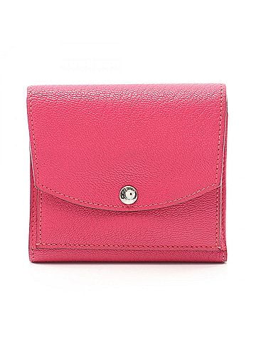 Hermès Hermes Hermès Til Tri-fold Wallet, Leather, Chevre, Women's, Pink (view 1)