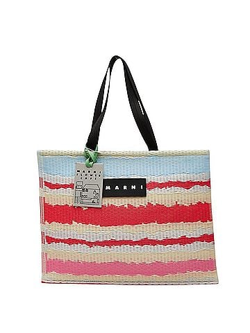 MARNI Marni Market Tatami Tote Handbag, Multicolored Nylon and Polypropylene, Women's, MARNI (view 1)