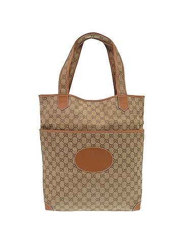 Gucci Gucci 002 983 0054 GG Canvas Beige Tote Bag 1637GUCCI (view 1)