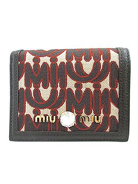 小物 Archive miu miu compact wallet emerald Archive miu miu compact wallet emerald
