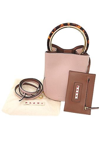 MARNI Like new Marni PANNIER Pannier leather pink 2-way handbag 0898 MARNI (view 2)