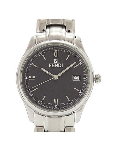 Fendi Fendi 210G Stainless Steel Black Dial Silver Quartz Watch 1818 FENDI (view 1)