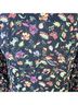 Anthropologie Floral Black Pink Green 3/4 Sleeve Blouse Size 2 - photo 8