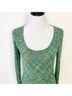 Anthropologie Multi Color Green Long Sleeve Top Size XS - photo 4