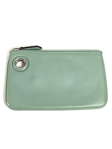 Fendi FENDI 8BS007 Wallet/Coin Case Wallet Clutch Small Pouch Leather Women's Green (view 1)