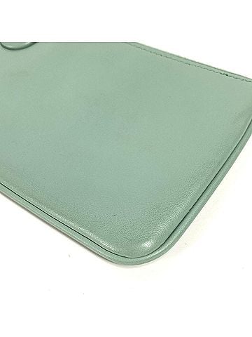 Fendi FENDI 8BS007 Wallet/Coin Case Wallet Clutch Small Pouch Leather Women's Green (view 2)