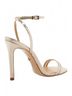 Schutz Silver Altina Leather Sandal Size 9 - photo 3