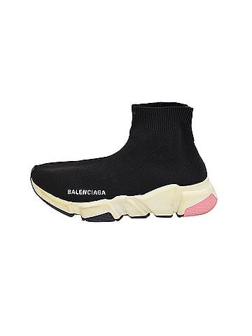 Balenciaga Balenciaga Speed Sock Trainers in Black Knit Polyester (view 2)