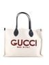 Gucci 100% Canvas Plain Tan Logo Shopper Tote Printed Canvas Medium One size - photo 1