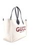 Gucci 100% Canvas Plain Tan Logo Shopper Tote Printed Canvas Medium One size - photo 4