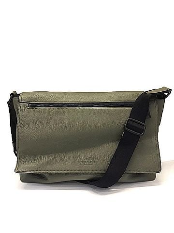 Coach Coach shoulder bag, khaki and green leather crossbody bag 71645 COACH (view 1)
