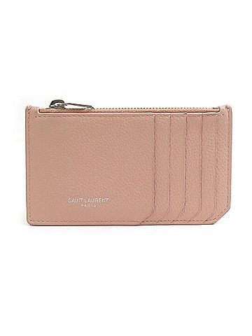 Yves Saint Laurent Yves Saint Laurent wallet/coin case, pink leather, women's, r10855a (view 1)