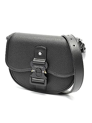 Christian Dior Christian Dior Dior Gallop Mini Shoulder Bag 1ADPO033LAC_H00N in Black Leather (K-159153) (view 1)