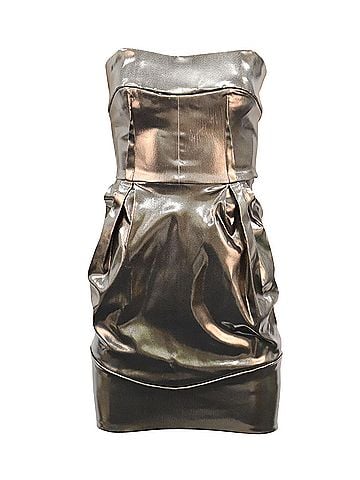 Dolce & Gabbana Dolce and Gabbana Bustier Dress in Silver Dress (view 1)