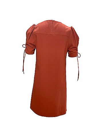 Chloé See By Chloé Tie Sleeve Dress in Red Polyester (view 2)