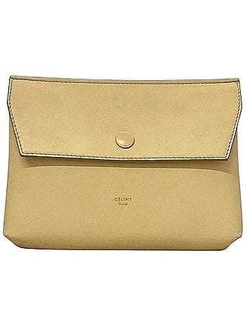 Céline Celine pouch ec-24269 beige leather CELINE for men and women (view 2)
