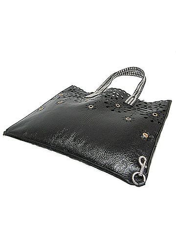 Marc Jacobs Marc Jacobs Laser Cut Embellished Wingman Tote M0010069 Women's Leather Tote Bag Black,Multi-color (view 2)