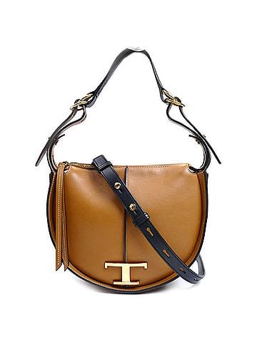 Tod's TOD'S T-Timeless Small Hobo 2-Way Shoulder Bag, Brown, XBWTSAE02005OU175S, Women's (view 1)