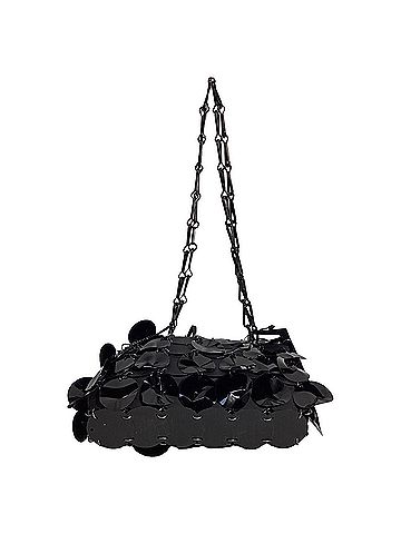 Paco Rabanne Paco Rabanne Paillette-Embellished Shoulder Bag in Black Sequin (view 2)