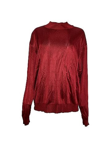 Alaïa  Alaïa Mockneck Sweater in Red Viscose (view 1)