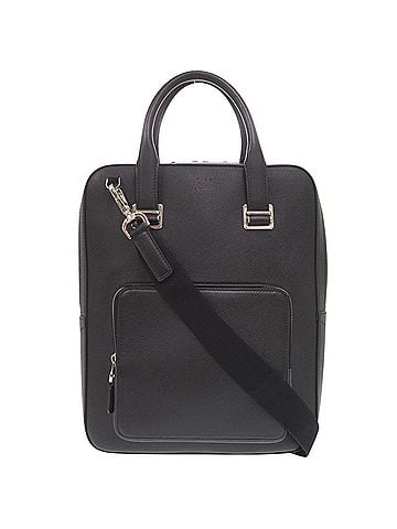 Dunhill Dunhill 2-Way Leather Black Shoulder Bag/Business Bag, Black, 1710 (view 1)