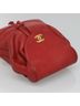 Chanel 100% Leather Solid Red Vintage Backpack Caviar Red Leather Backpack Bag One size - photo 10