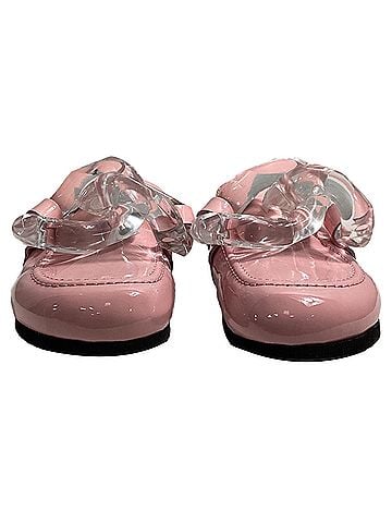 J.W. Anderson  Jw Anderson Chain Loafer Mules in Pink Patent Leather (view 2)