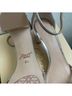 Jewel Badgley MIschka Silver Gold Pink Heels Size 8 1/2 - photo 3