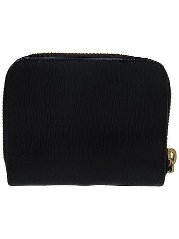 Prada Prada Round Zipper Wallet 1MM268 Leather Gold Hardware Black Coin Case 0691 PRADA (view 2)