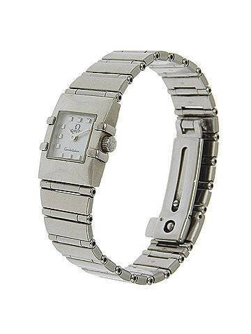 Omega OMEGA Constellation Carree Watch 1531.71 Stainless Steel 1998 Quartz Analog Display White Shell Dial Women's (view 2)
