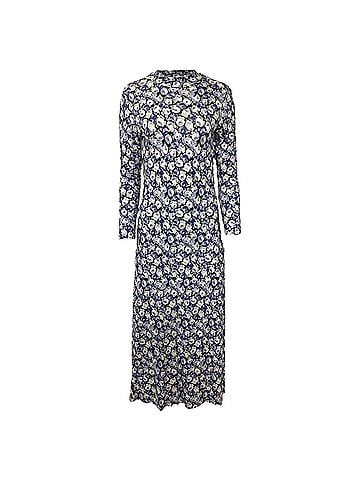 Rixo London  Rixo Elise Floral Printed Midi Long Sleeve Dress in Multicolor Viscose (view 1)