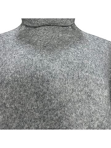 The Row The Row Turtleneck Sweater in Grey Wool (view 2)