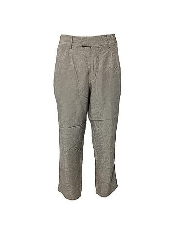 Giorgio Armani Giorgio Armani Cropped Pants in Grey Cotton (view 1)