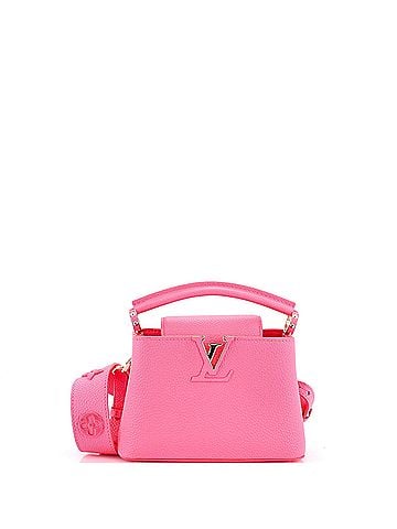 Louis Vuitton Capucine Bag Leather with Monogram Tuffetage Leather Strap Mini (view 1)
