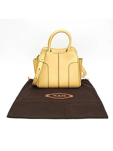 Tod's Tod's Sella Women's Leather Handbag,Shoulder Bag Yellow (view 2)