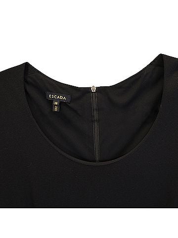 Escada Escada A-Line  Knee Length Dress in Black Viscose (view 2)