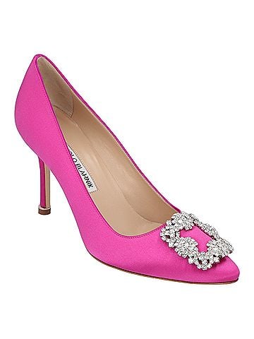 Manolo Blahnik Manolo Blahnik Hangisi 090 Pump Pink (view 2)