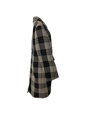 Acne Acne Studios Check Coat in Grey Wool (view 2)