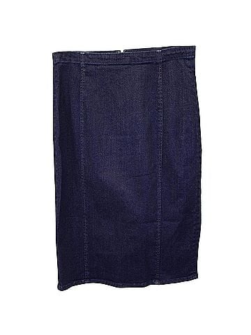 Ralph Lauren Polo Ralph Lauren Denim Pencil Skirt in Blue Cotton (view 1)