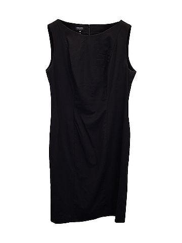 Escada Escada Sleeveless Sheath Dress in Black Cotton (view 1)