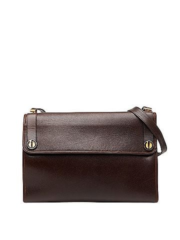 Christian Dior Christian Dior Dior CD logo one-shoulder bag in brown leather for women. (view 1)