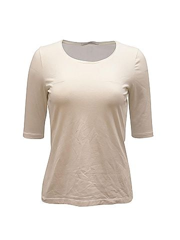 HUGO BOSS Hugo Boss 3/4 Sleeves T-shirt in White Cotton (view 1)