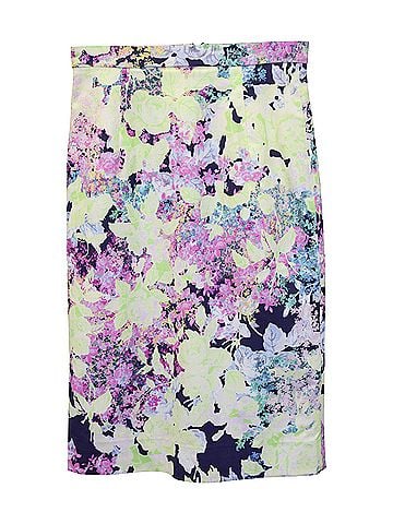 Erdem Erdem Floral Print Pencil Skirt in Multicolor Viscose (view 1)