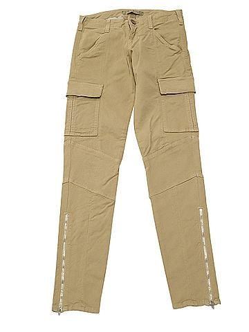 J Brand J Brand Houlihan Cargo Pants with Ankle Zip in Tan Cotton (view 1)