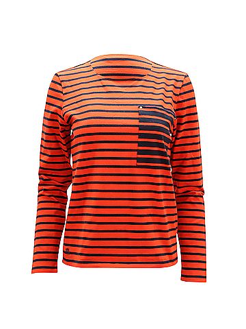 Ralph Lauren Lauren Ralph Lauren Striped Blouse in Red Cotton (view 1)