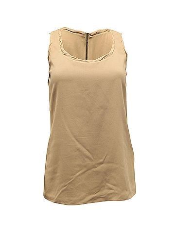 Burberry Burberry Sleeveless Blouse in Beige Silk (view 1)