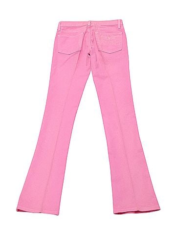 Ralph Lauren Ralph Lauren Wide Leg Jeans in Pink Cotton (view 2)