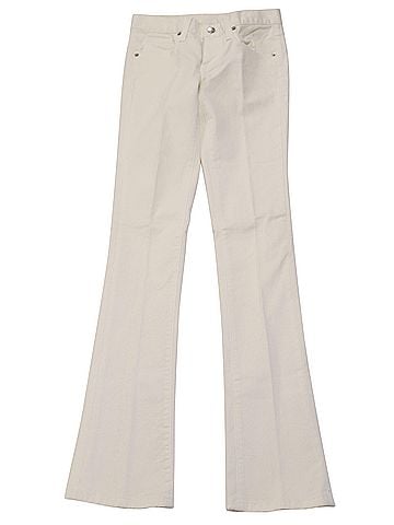 Ralph Lauren Ralph Lauren Wide Leg Pants in White Cotton (view 1)